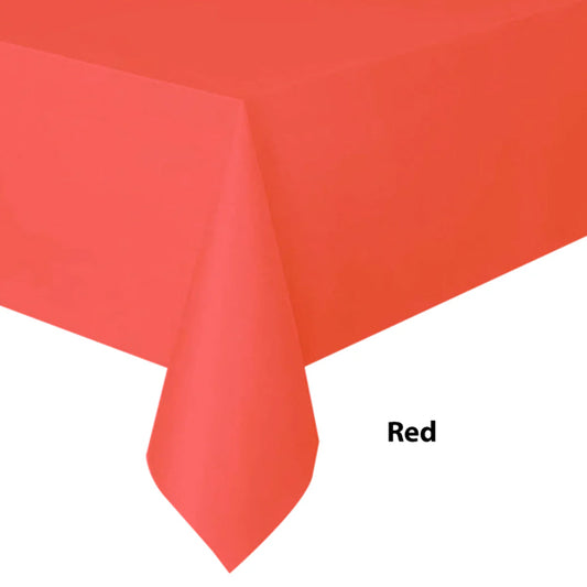Red Plastic Tablecover