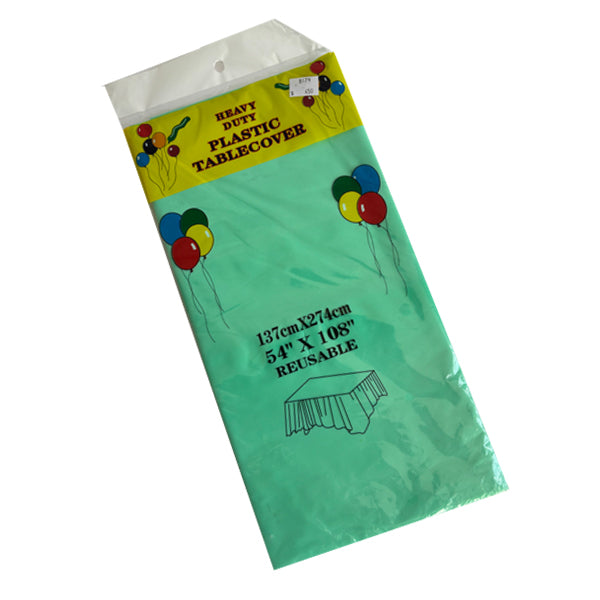 Teal Plastic Tablecover