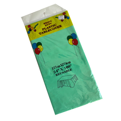 Teal Plastic Tablecover