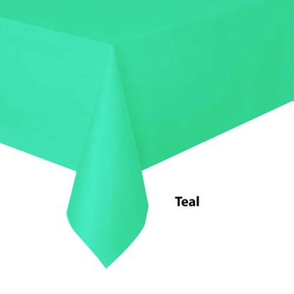Teal Plastic Tablecover