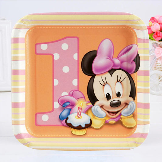 Minnie Mouse Theme Paper Plate