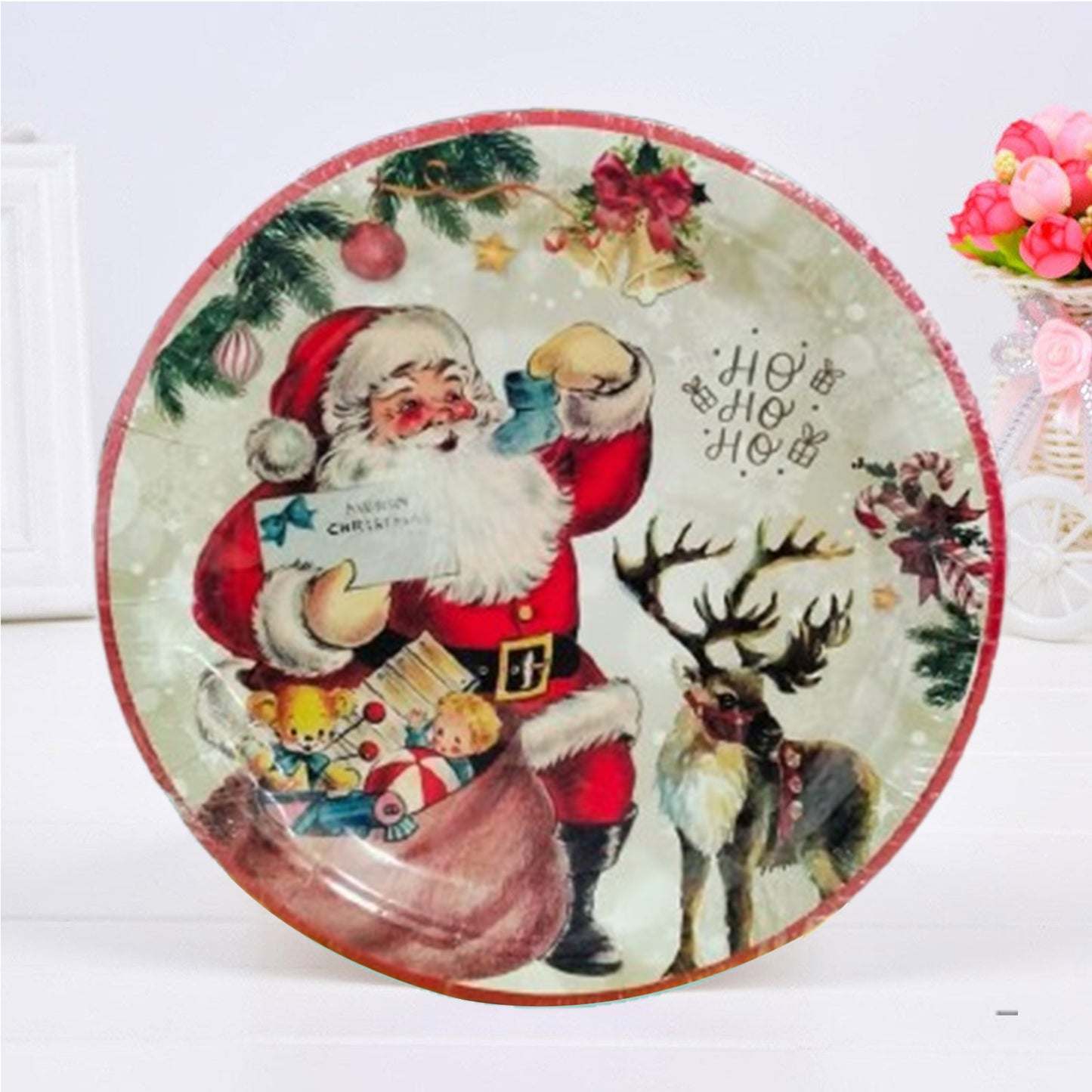 Chrismas Theme Paper Plate