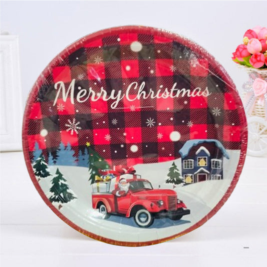 Chrismas Theme Paper Plate