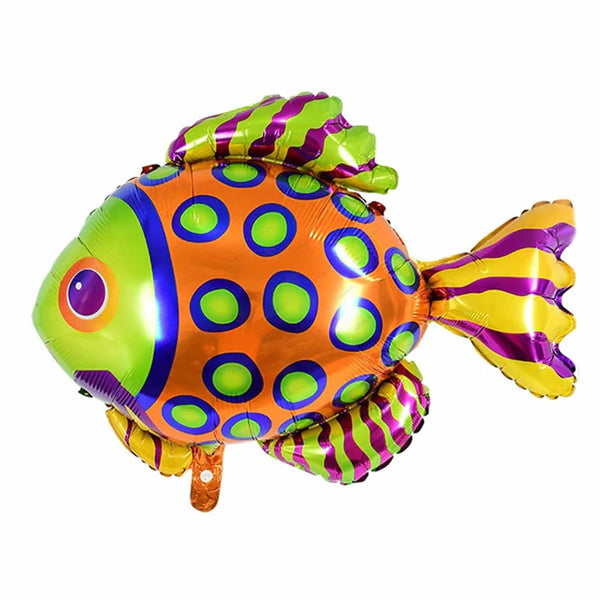 Polka Dot Reef Fish Foil Balloon
