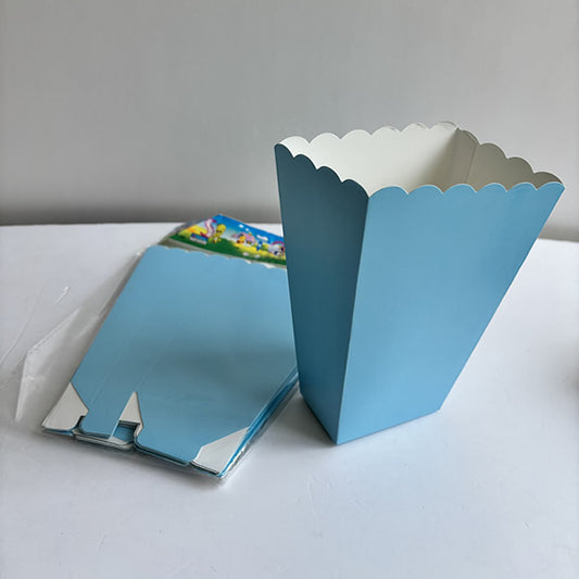 Light Blue Popcorn Boxes