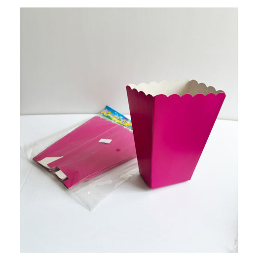 Hot Pink Popcorn Boxes