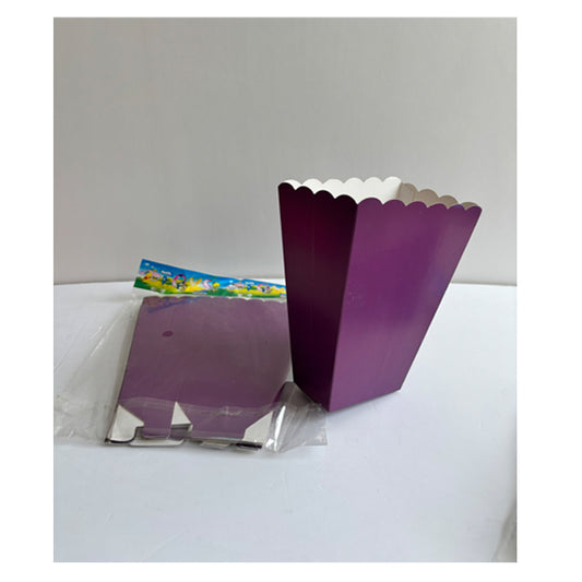 Purple Popcorn Boxes