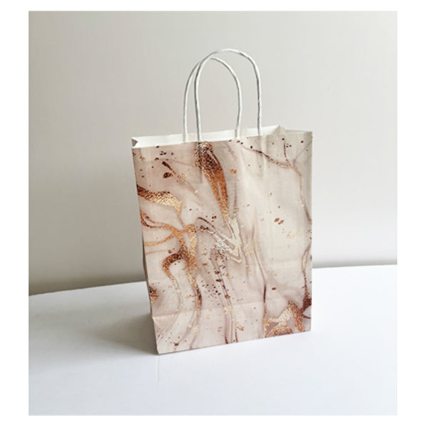 Beige Printed Bag Medium