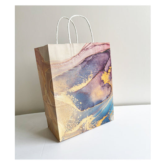 Light Brown Printed Bag Medium