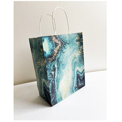 Green Printed Bag Medium
