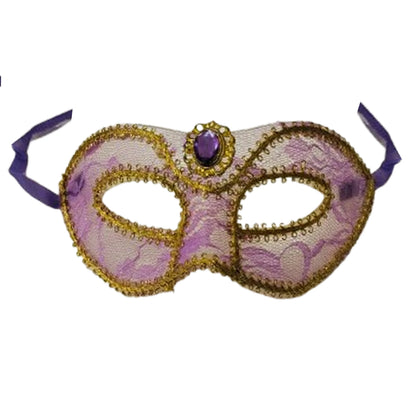 Purple and Gold Princess Masquerade Mask