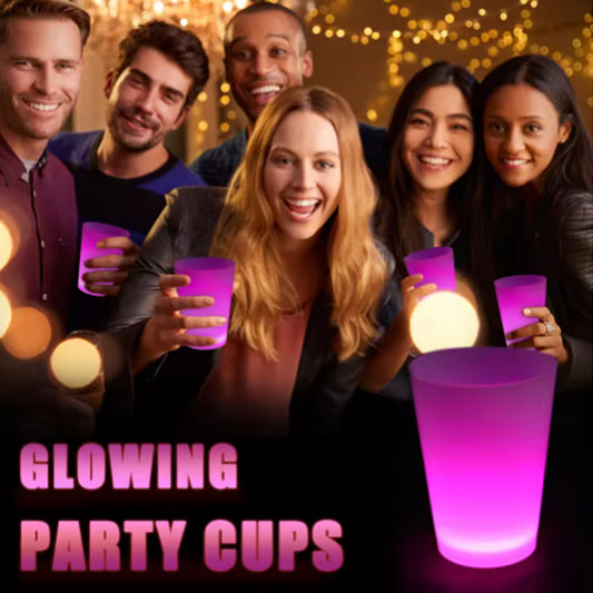 Puple Plastic Glow in The Dark Party Cup (Neon Party)