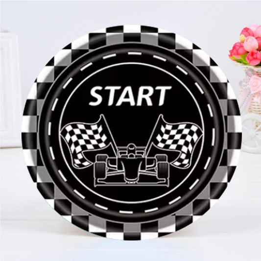 Racing Theme Paper Plate