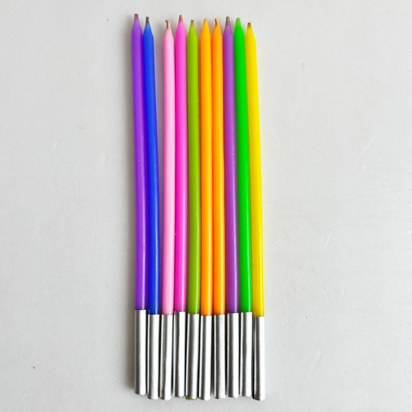 Rainbow Pencil Candles