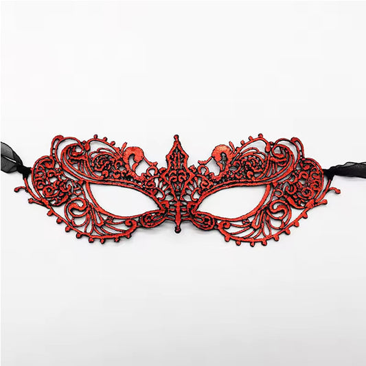 Red Lace Masquerade Mask