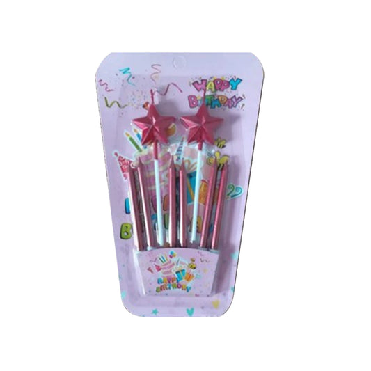 Metallic Candles with 2 Star Candles