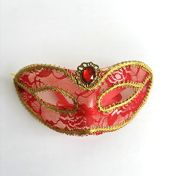 Red and Gold Princess Masquerade Mask
