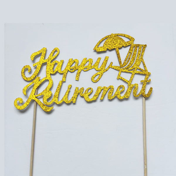 Retirement Cake Topper