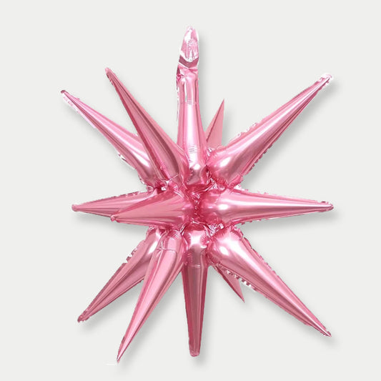 Rose Pink Explosion Star Foil Balloon