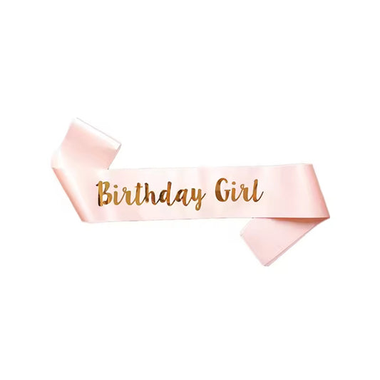 Sash Birthday Girl Peach