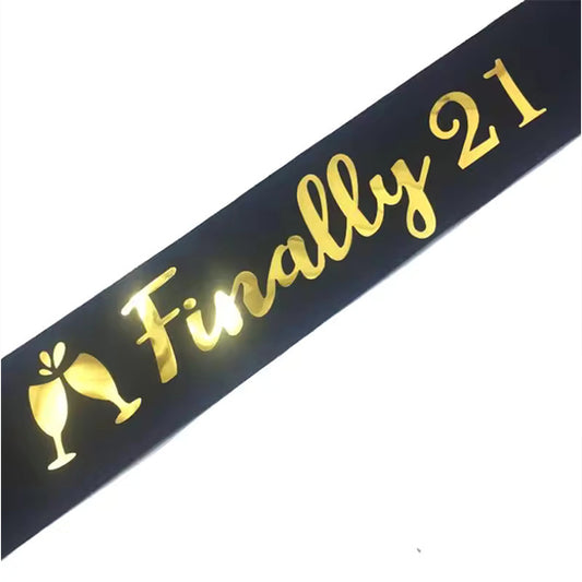 Finally 21 Black Sash