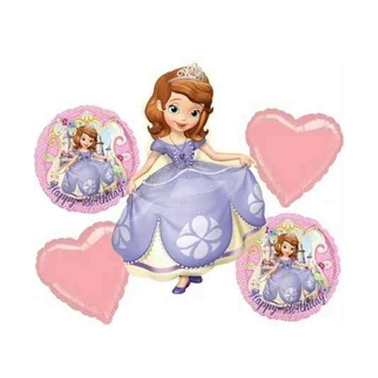 Sofia Theme Foil Balloon Set