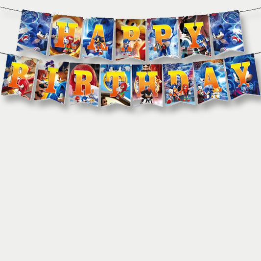 Sonic Theme Letter Banner