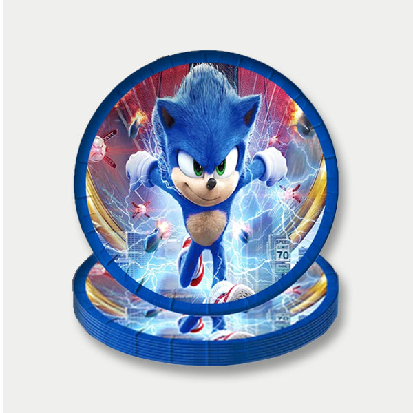 Sonic Theme Paper Plates