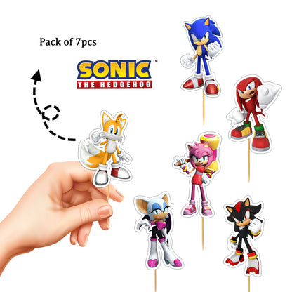 Sonic Cup Cake Topper