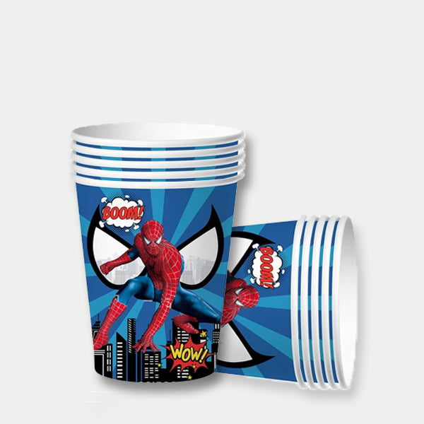 Spiderman Theme Paper Cups