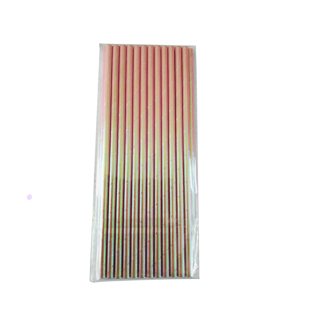 Iridescent Paper Straws