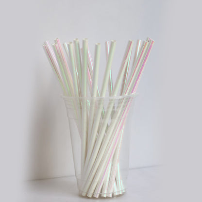 Iridescent Paper Straws