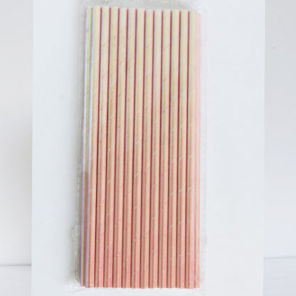 Iridescent Paper Straws