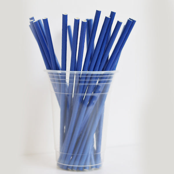 Dark Blue Paper Straws