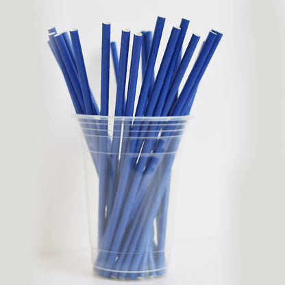 Dark Blue Paper Straws