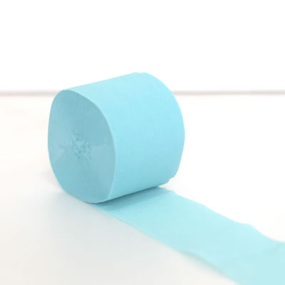 Teal Crepe Paper Streamer Roll