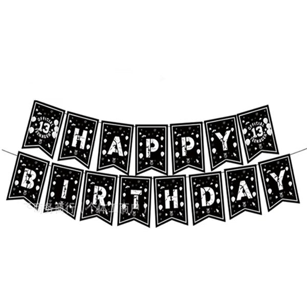 13th Birthday Letter Banner