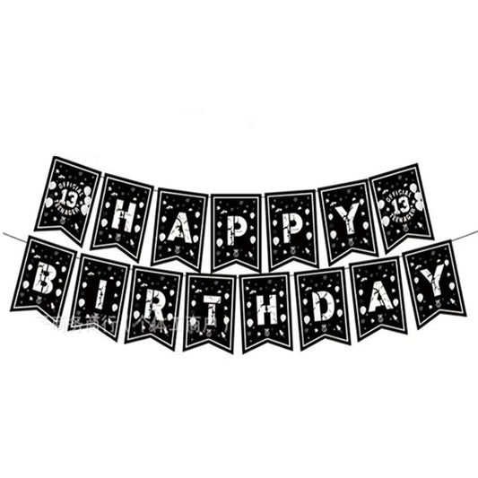 13th Birthday Letter Banner