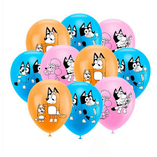 Bluey Printed Latex Balloons