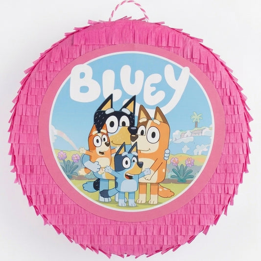 Bluey Pink Round Pinata