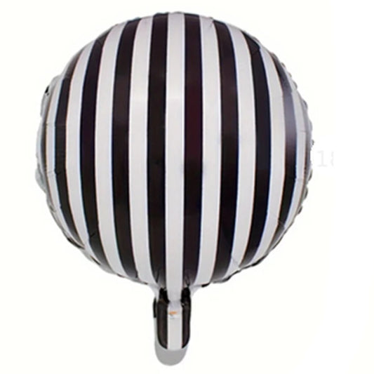 Black Stripe Foil Balloon