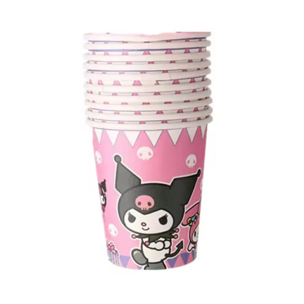 Kuromi Paper Cups (Pink)