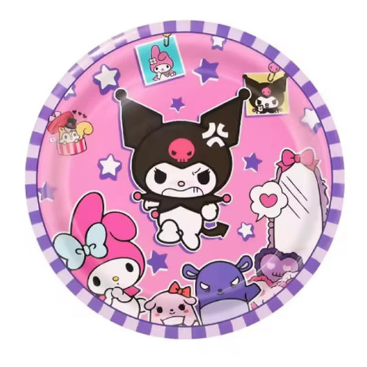 Kuromi Paper Plates (Pink)