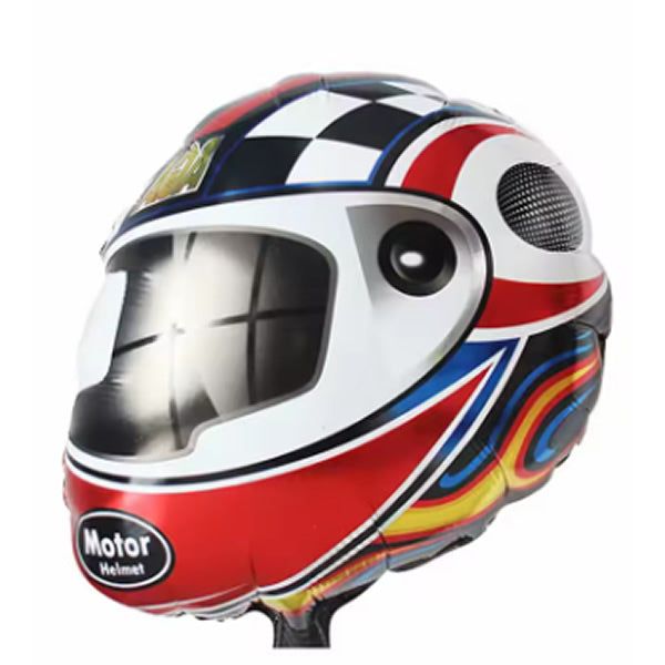 Racing Helmet  Foil Balloon