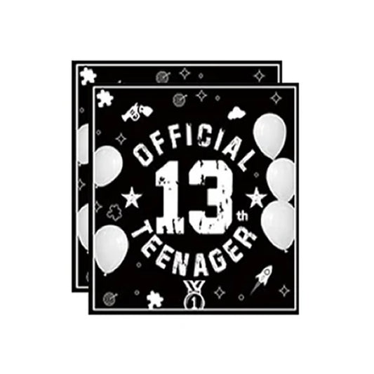 13th Birthday Paper Napkins