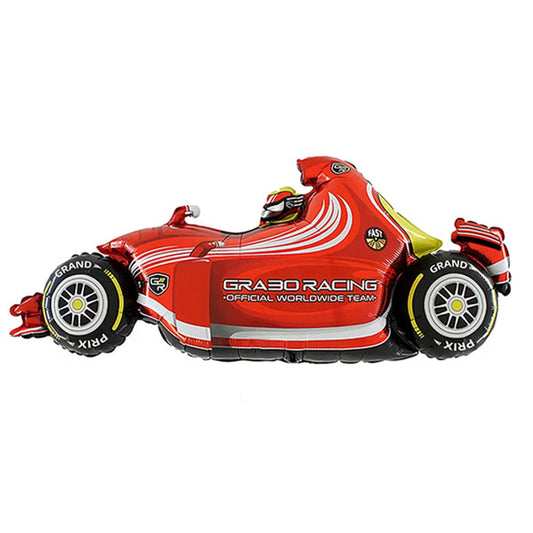 Red Racing Car Foil Balloon
