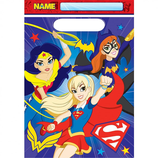 DC Superhero Girls Plastic Loot Bags