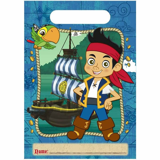 Jake & The Neverland Pirate Plastic Loot Bags