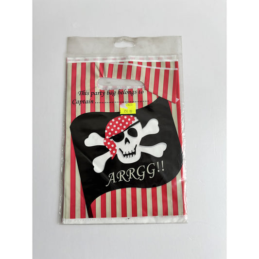Pirate Skull Plastic Loot Bags