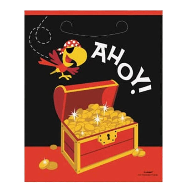 Pirate Treasure Chest Plastic Loot Bags